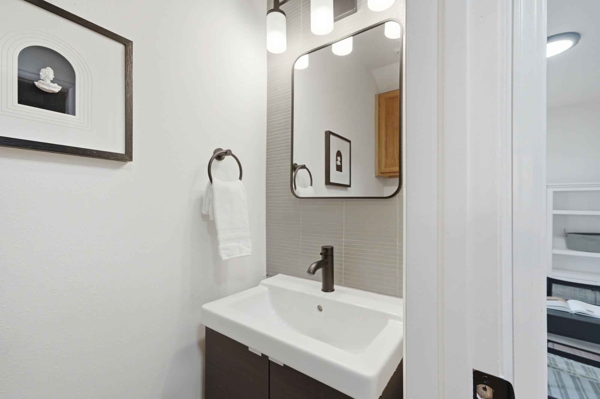 Updated powder bathroom