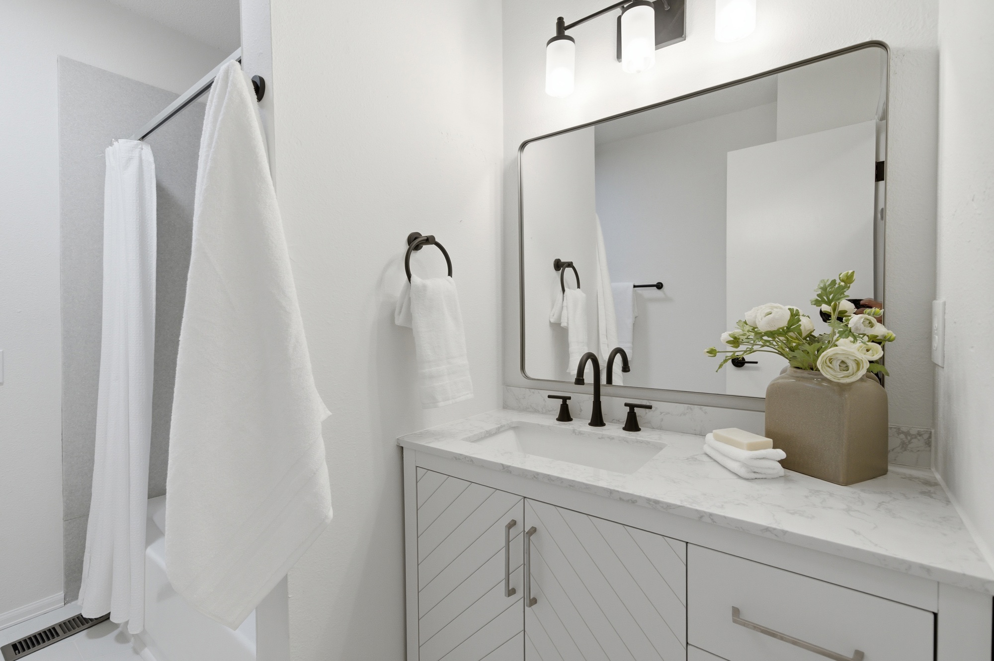 Updated bathroom vanity