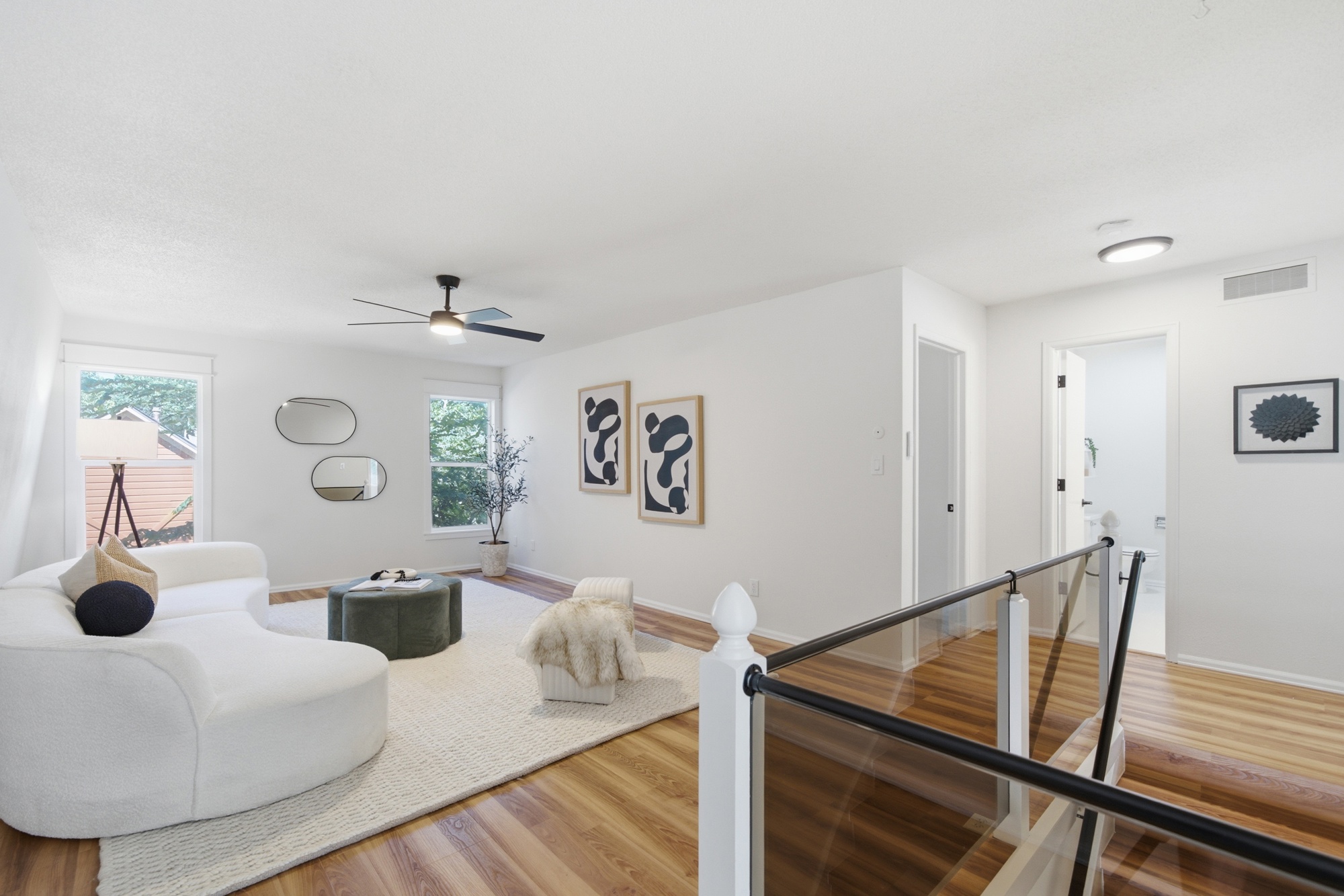 Upstairs loft living space