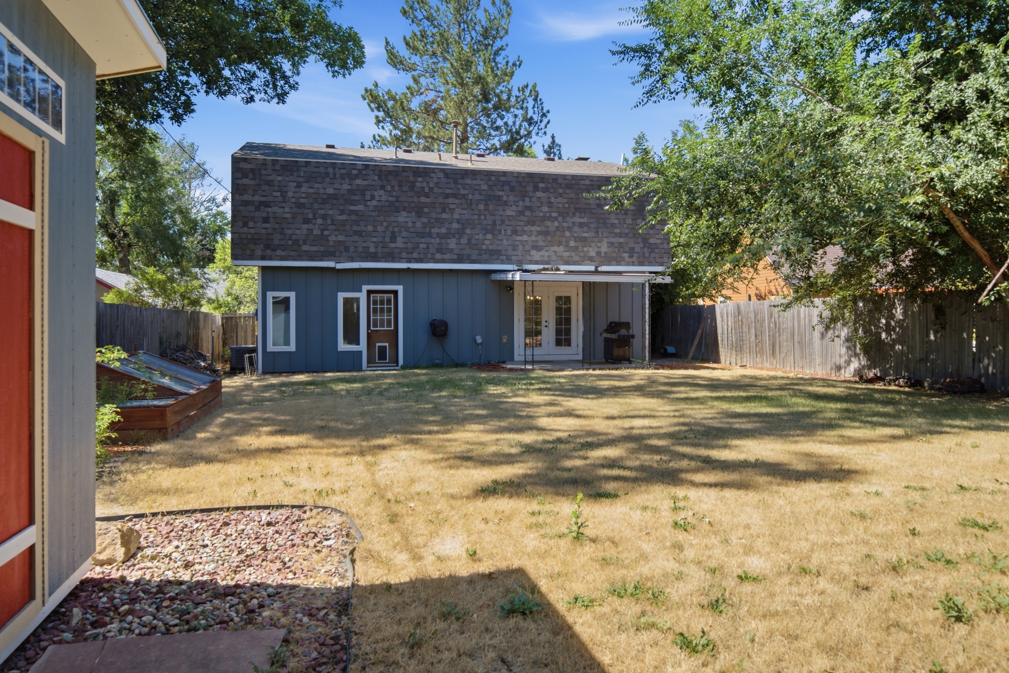 Back of the home and patio